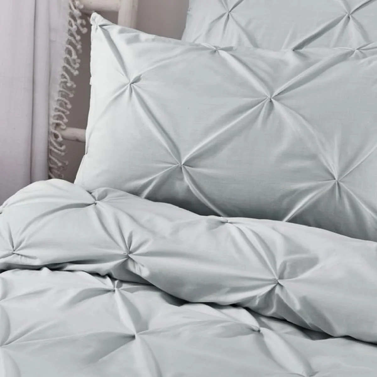 Lara Duvet Cover and Pillowcase Set Silver Silver – image 2