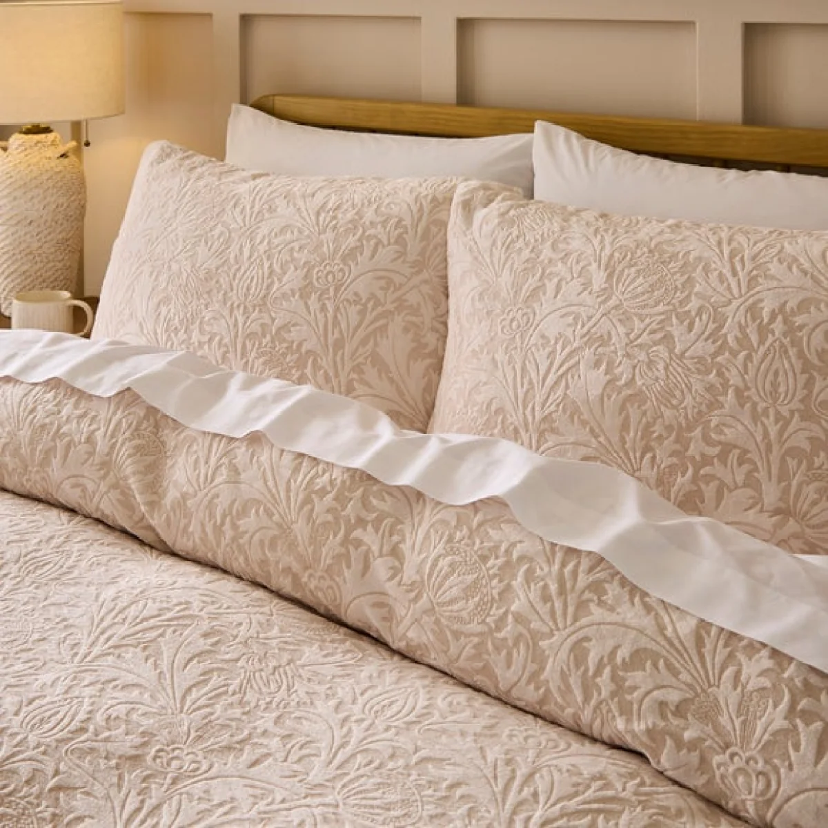 Bellamere Burnout Fleece Duvet Cover and Pillowcase Set – image 2