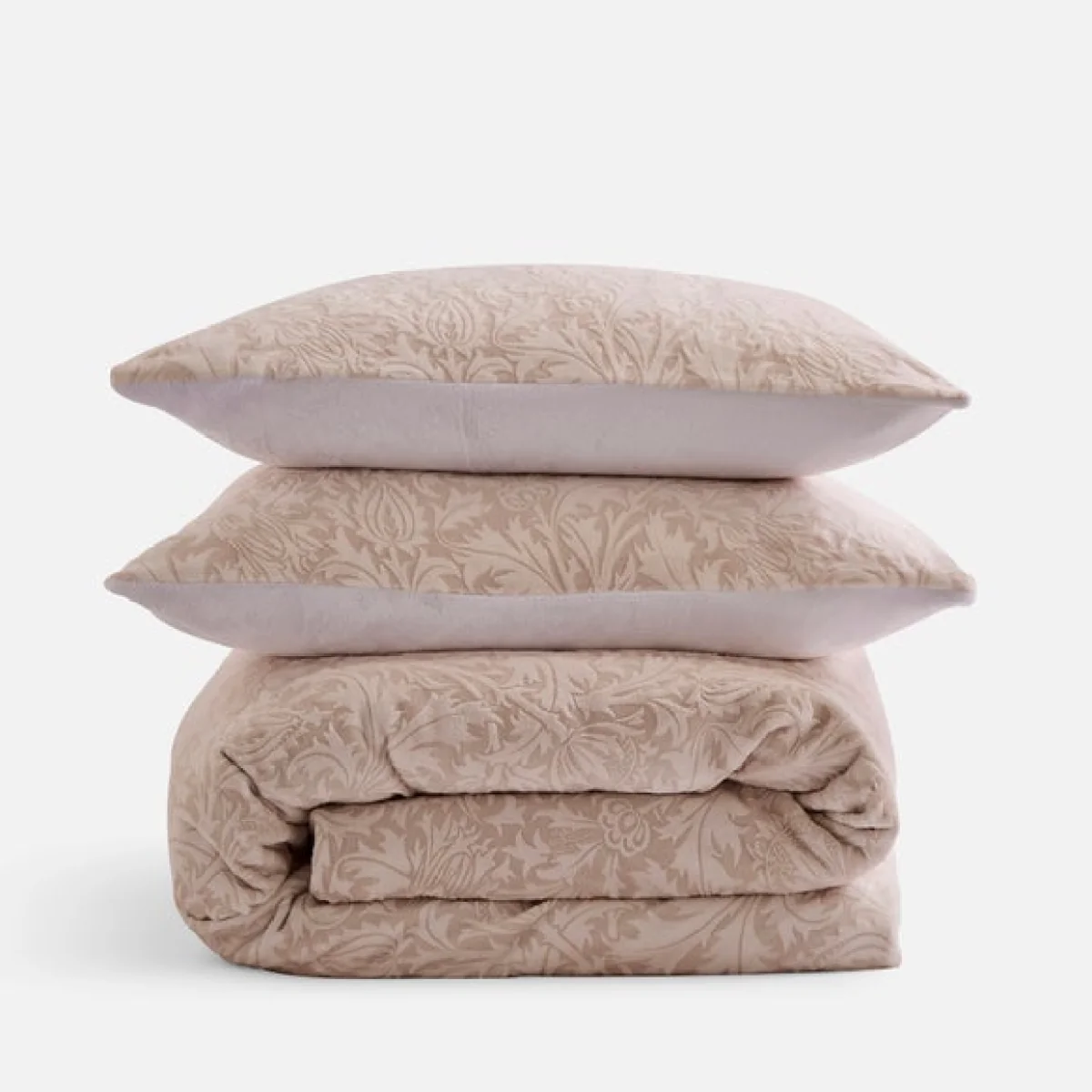 Bellamere Burnout Fleece Duvet Cover and Pillowcase Set – image 5