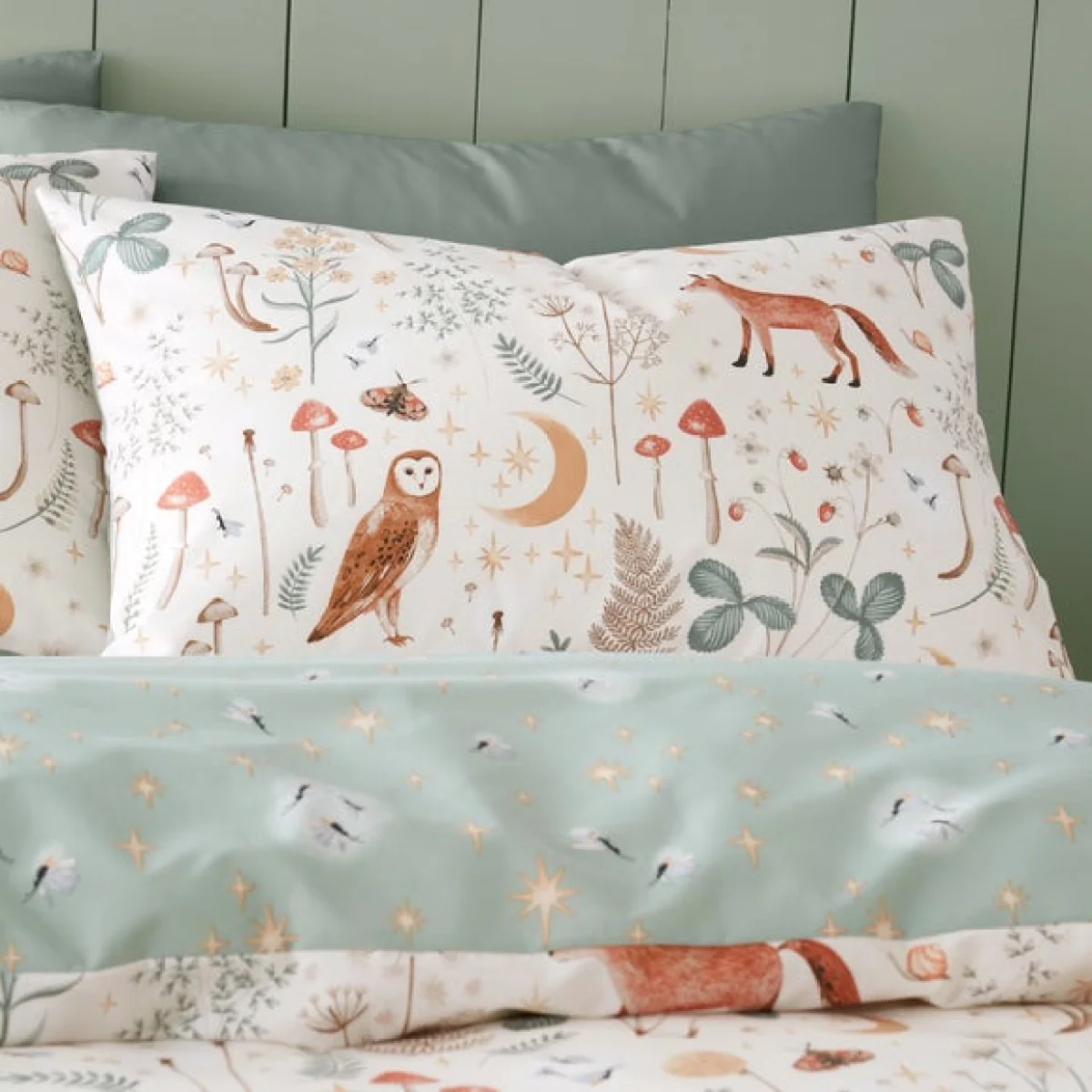 Catherine Lansfield Enchanted Twilight Natural Duvet Cover and Pillowcase Set Natural – image 3