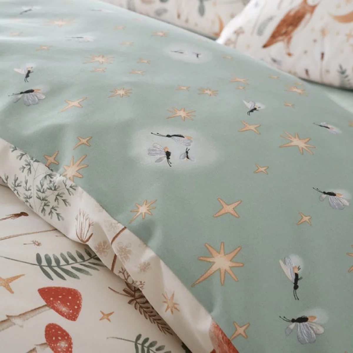 Catherine Lansfield Enchanted Twilight Natural Duvet Cover and Pillowcase Set Natural – image 4