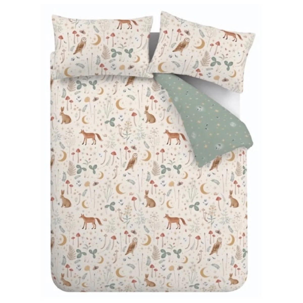 Catherine Lansfield Enchanted Twilight Natural Duvet Cover and Pillowcase Set Natural – image 6