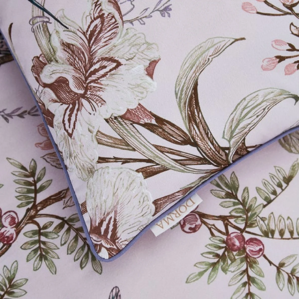 Dorma Lillian 100% Cotton Duvet Cover and Pillowcase Set Mauve – image 5