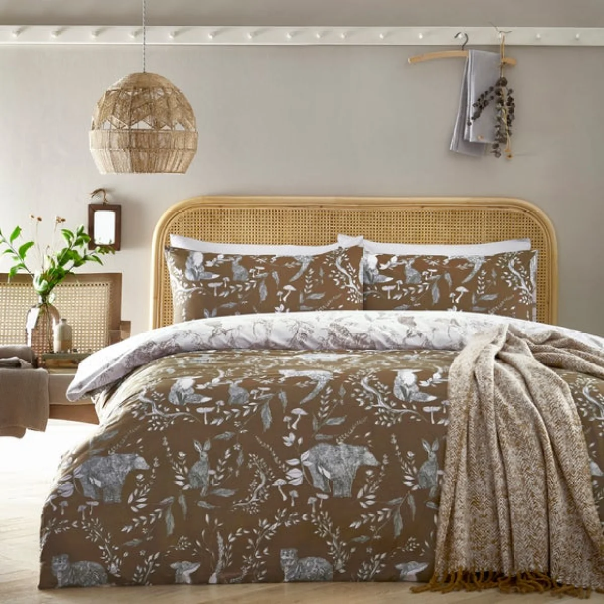furn. Buckthorn Duvet Cover Set Amber Amber – image 1