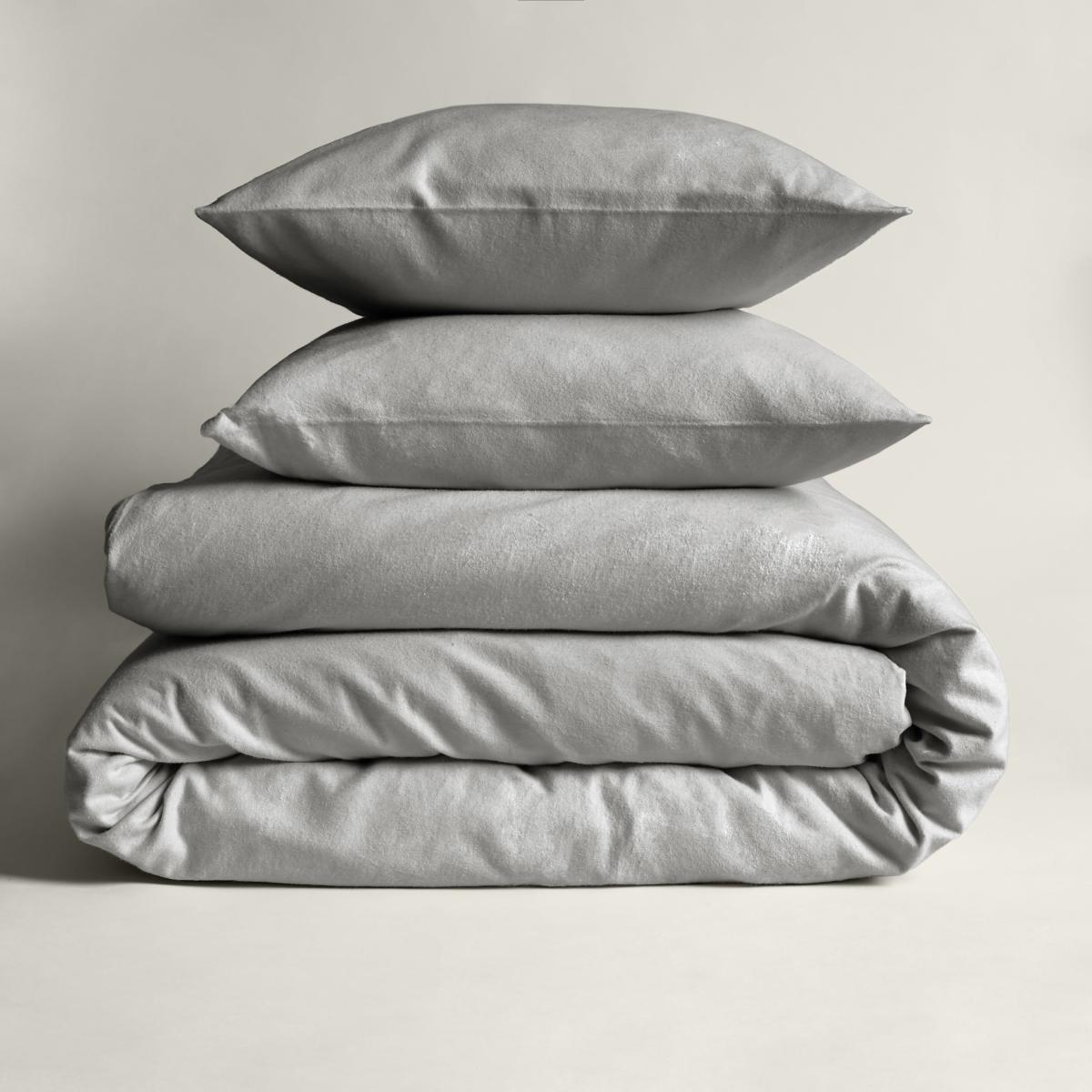 Simply Brushed Cotton Duvet Cover and Pillowcase Set Natural – image 4