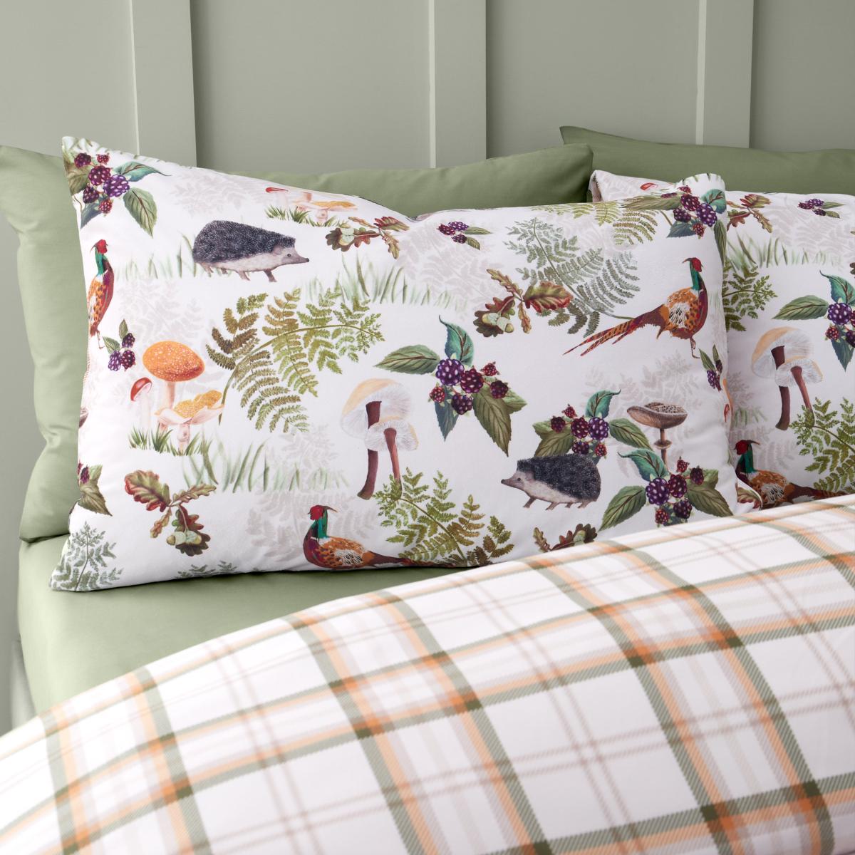 Catherine Lansfield Soft Velvet Woodland Walk Duvet Cover and Pillowcase Set – image 4