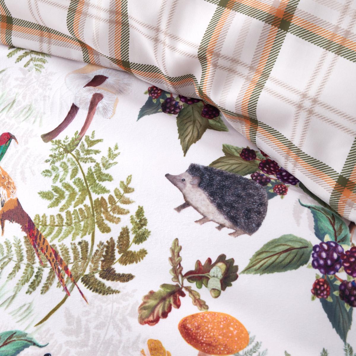 Catherine Lansfield Soft Velvet Woodland Walk Duvet Cover and Pillowcase Set – image 5