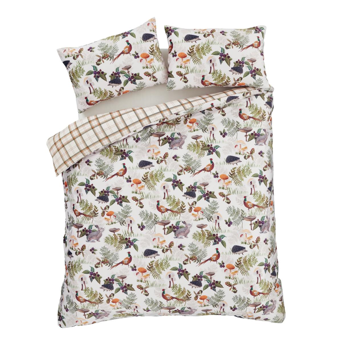 Catherine Lansfield Soft Velvet Woodland Walk Duvet Cover and Pillowcase Set – image 7