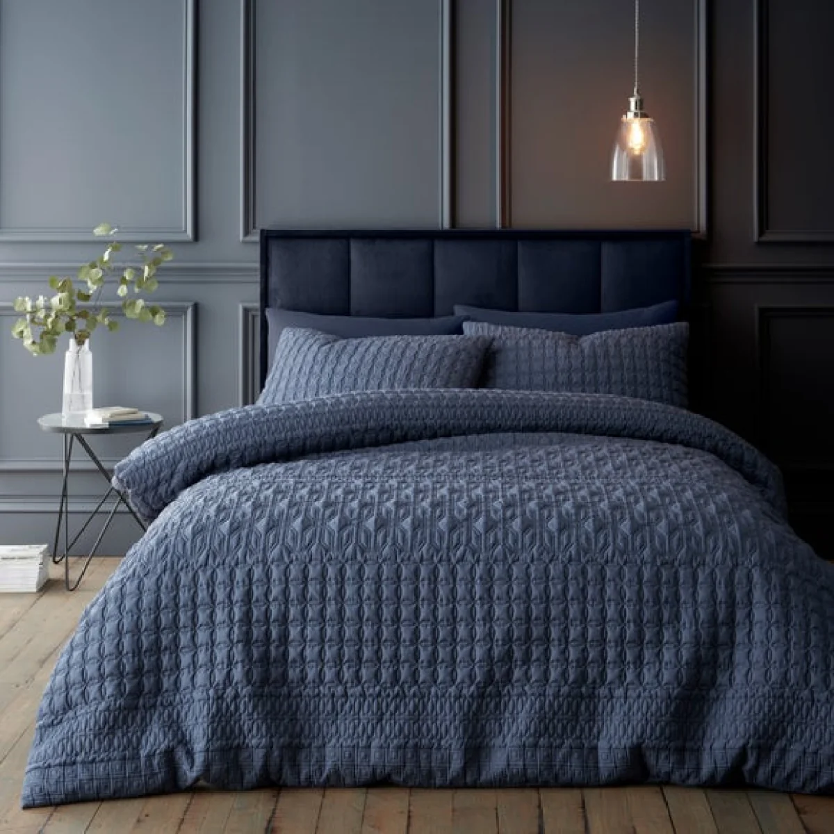 Billie Folkestone Blue Duvet Cover and Pillowcase Set Blue – image 1