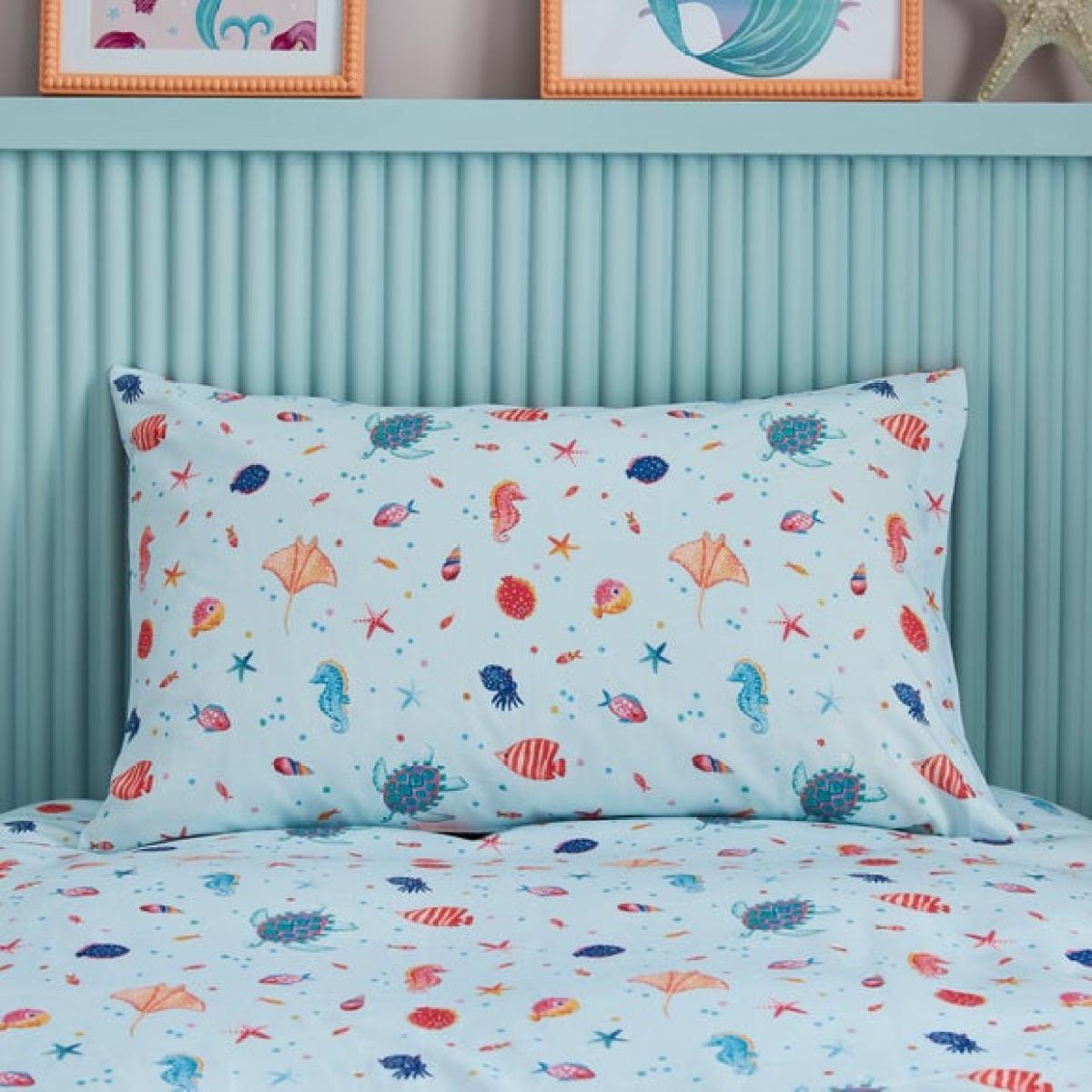 Mythical Mermaids Polycotton Duvet Cover & Pillowcase Set – image 4