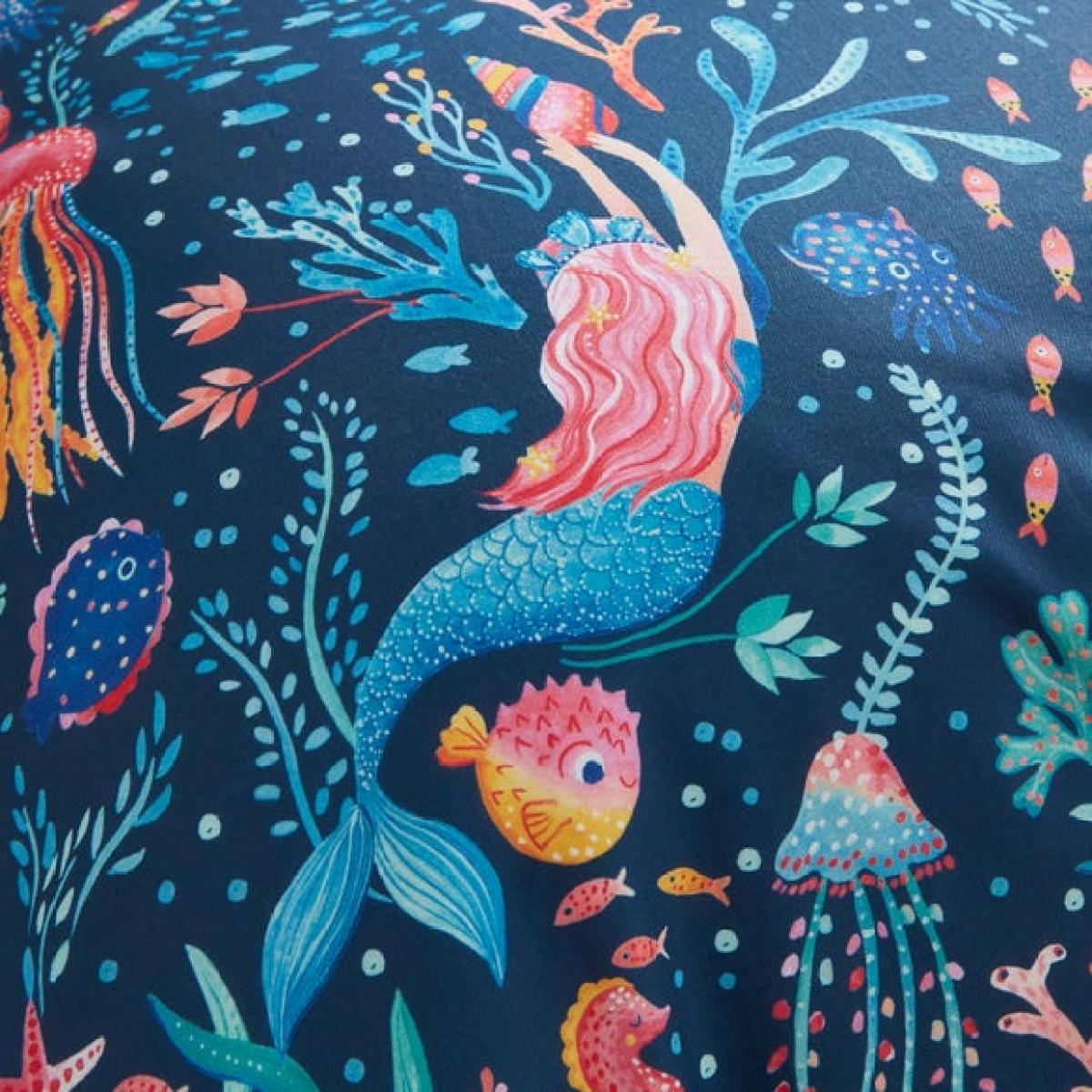 Mythical Mermaids Polycotton Duvet Cover & Pillowcase Set – image 5
