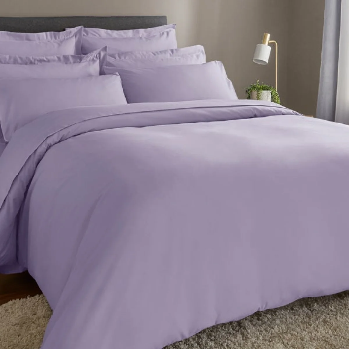 Fogarty Soft Touch Duvet Cover and Pillowcase Set Mauve – image 3