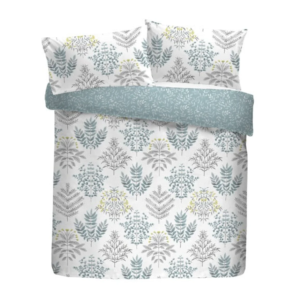 Emily Easy Care Duck Egg Duvet Cover and Pillowcase Set Duck Egg (Blue) – image 5