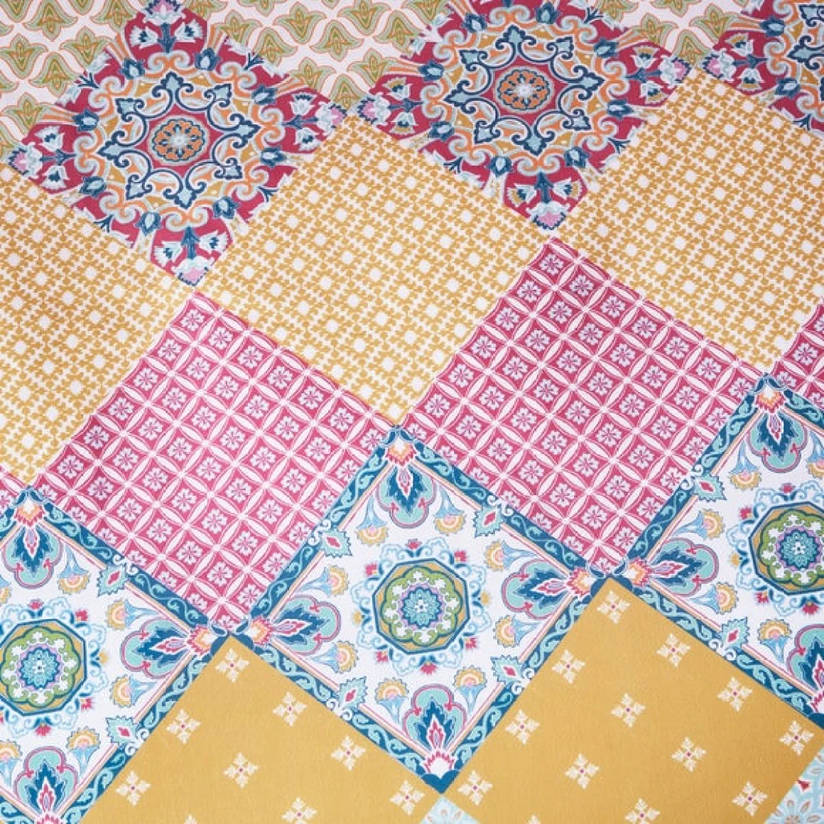 Global Patchwork Duvet Cover Set Pink – image 5