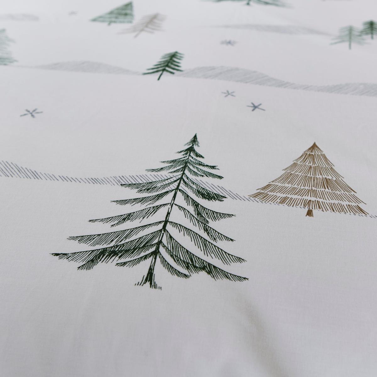 Pine Forest Cosy Easycare Duvet Cover and Pillowcase Set Natural – image 5