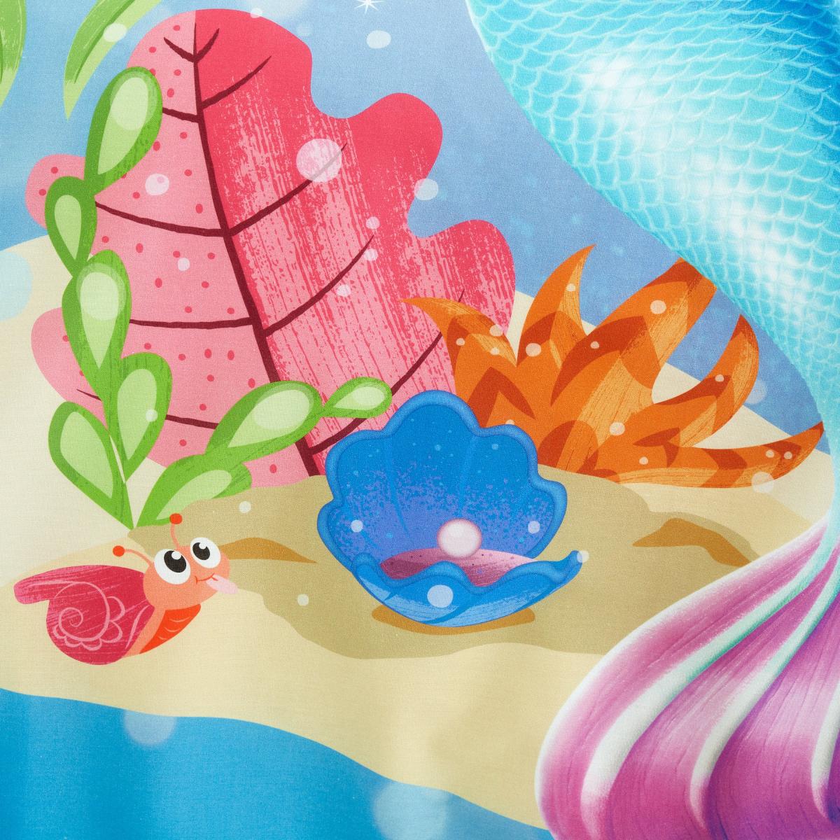 Preschool Ariel Duvet Cover and Pillowcase Set Blue – image 7