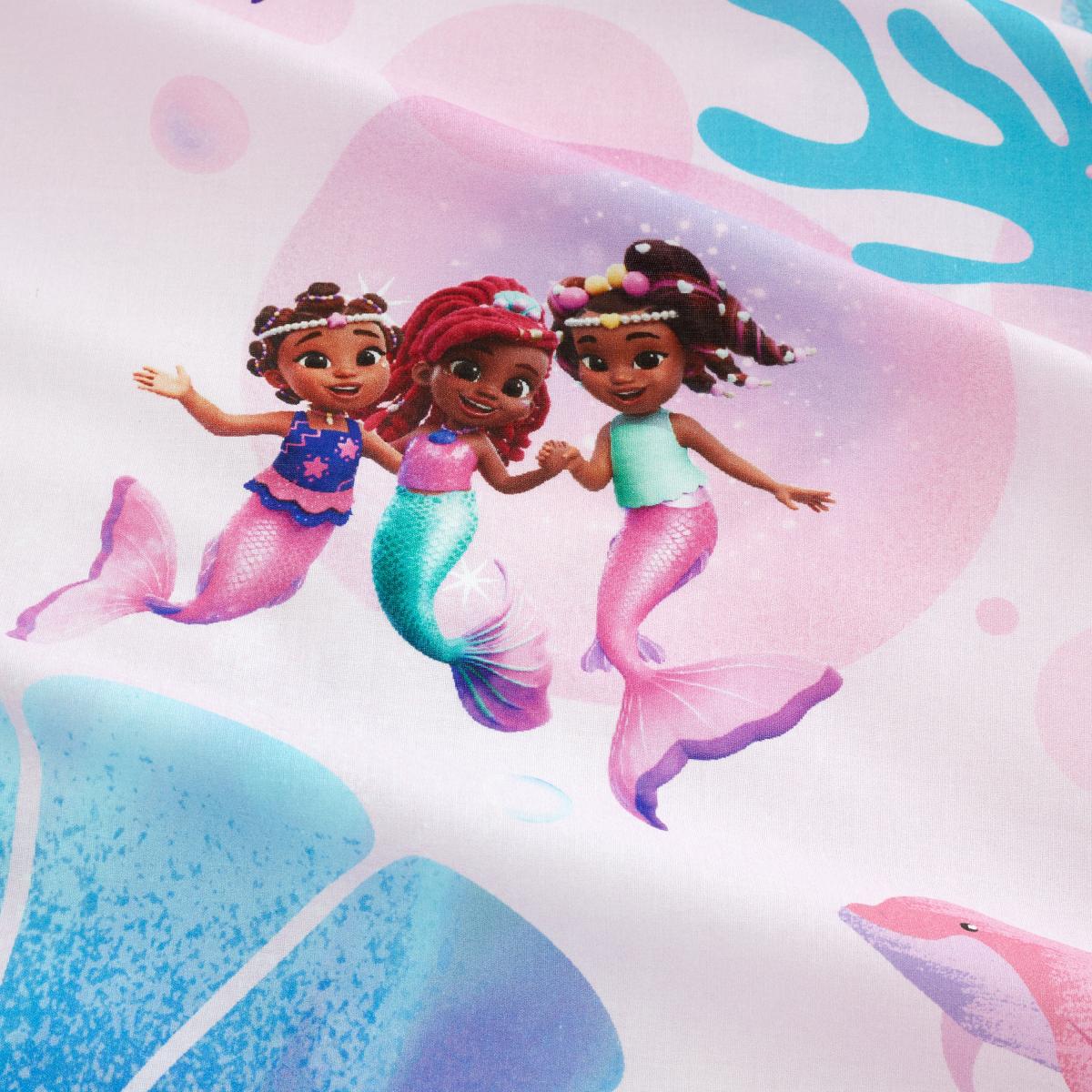 Preschool Ariel Duvet Cover and Pillowcase Set Blue – image 10