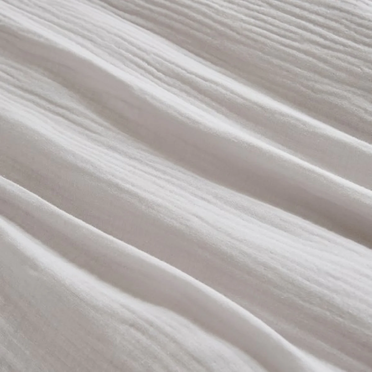 Cotton Muslin Duvet Cover Set Mauve – image 4