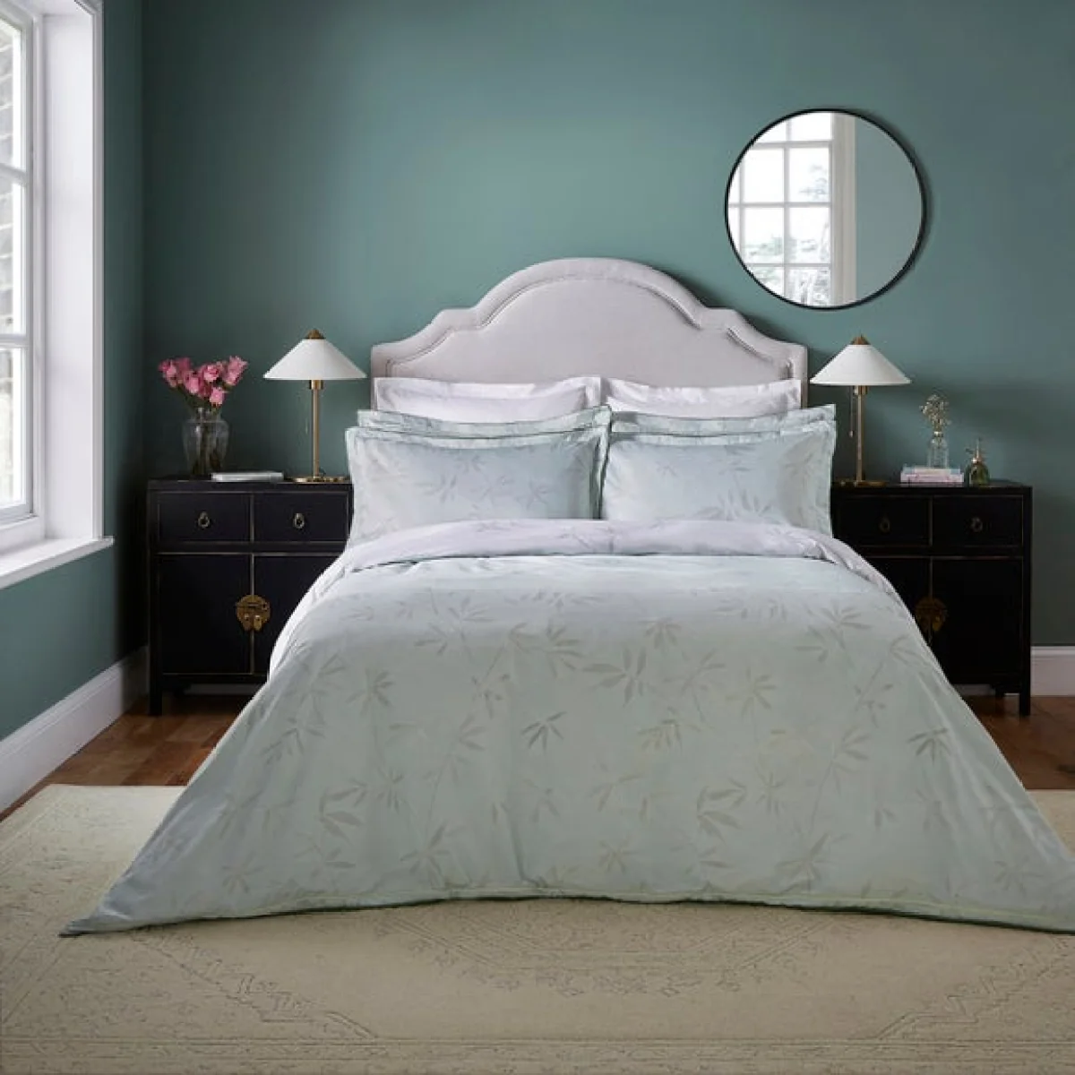 Dorma Love Bird Cotton Duvet Cover and Pillowcase Set Green – image 2