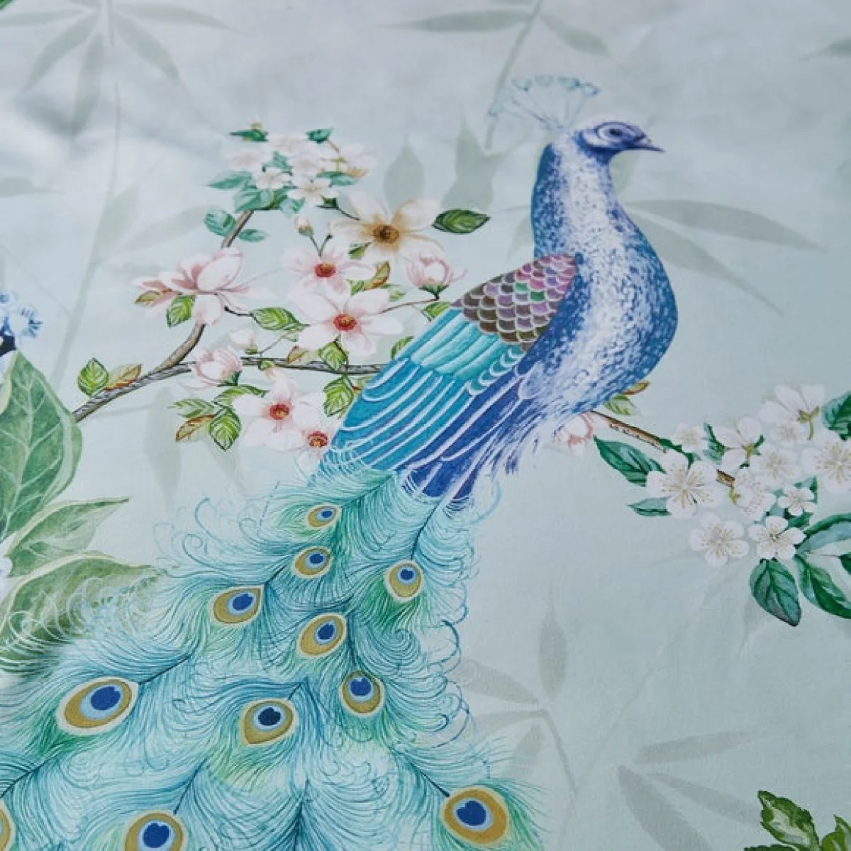Dorma Love Bird Cotton Duvet Cover and Pillowcase Set Green – image 4