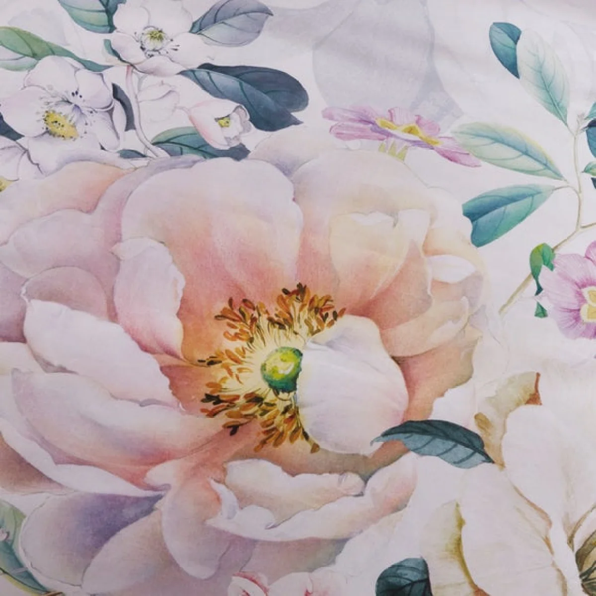Tansy Floral Duvet Cover Set Off-White – image 4