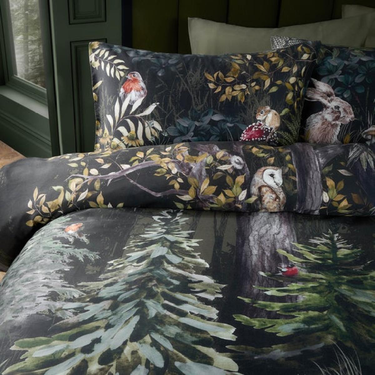 Riviera Sherwood Forest 100% Cotton Duvet Cover and Pillowcase Set – image 2