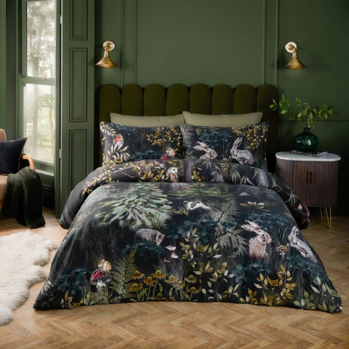 Riviera Sherwood Forest 100% Cotton Duvet Cover and Pillowcase Set – image 1