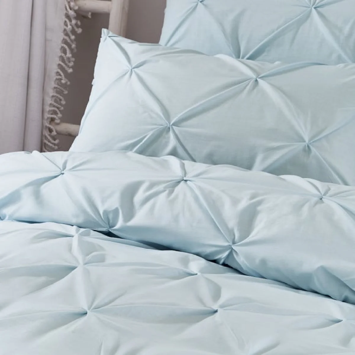 Lara Duvet Cover and Pillowcase Set Duck Egg Blue Duck Egg (Blue) – image 2