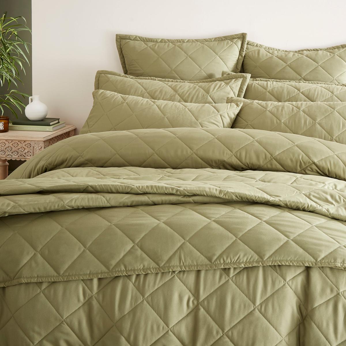 Helston Duvet Cover & Pillowcase Set Olive (Green) – image 3