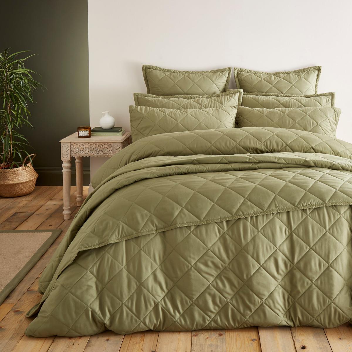 Helston Duvet Cover & Pillowcase Set Olive (Green) – image 1