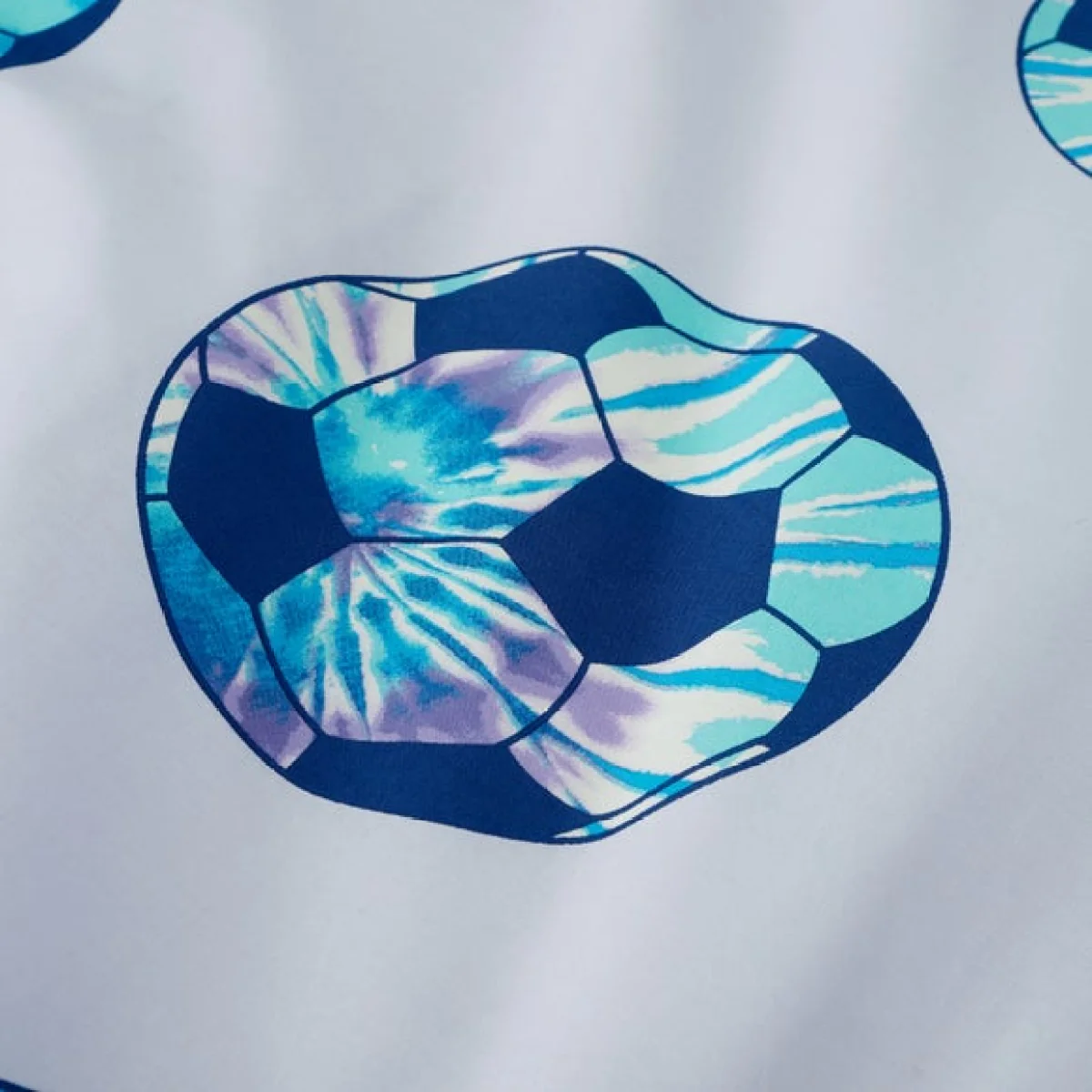 Tie Dye Football Purple Reversible Duvet Cover and Pillowcase Set Purple – image 5