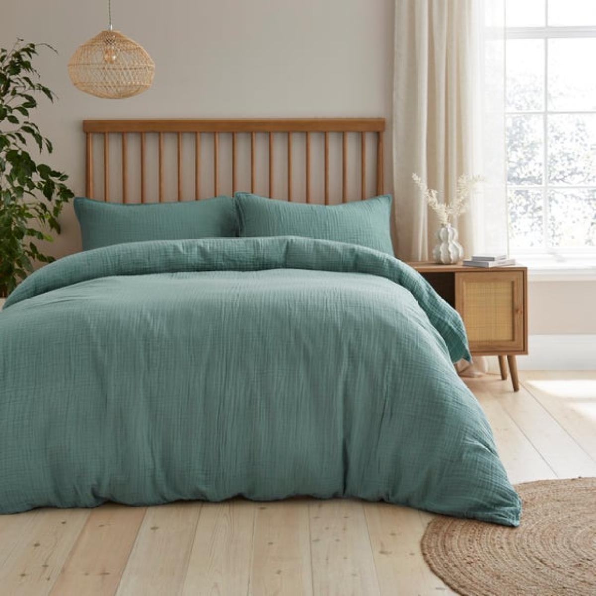 Cotton Muslin Duvet Cover and Pillowcase Set – image 5