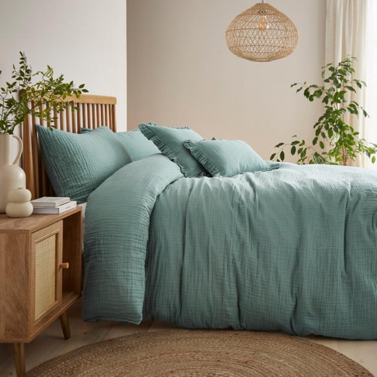 Cotton Muslin Duvet Cover and Pillowcase Set – image 6