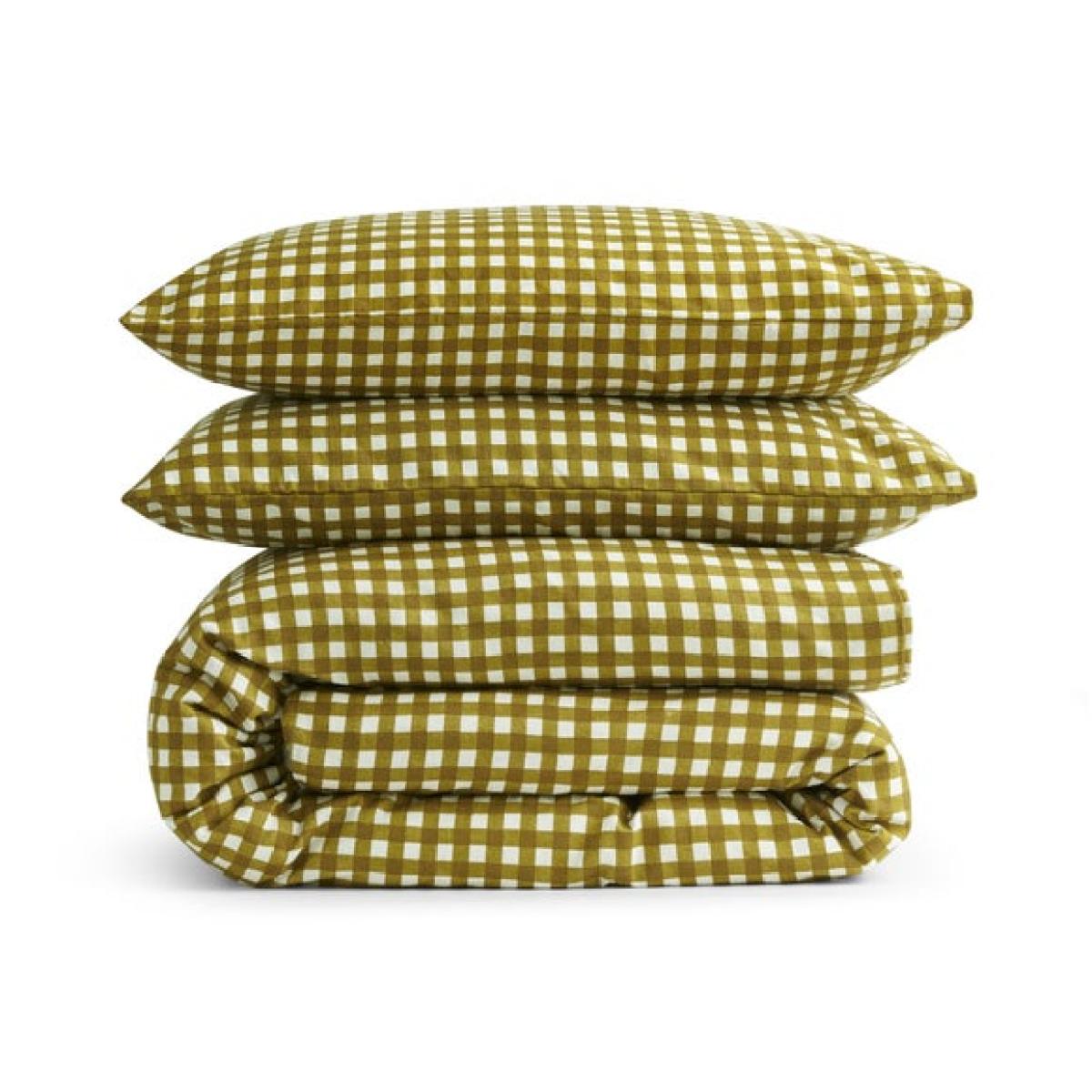 Maeva Gingham Brushed Cotton Duvet Cover & Pillowcase Set – image 5
