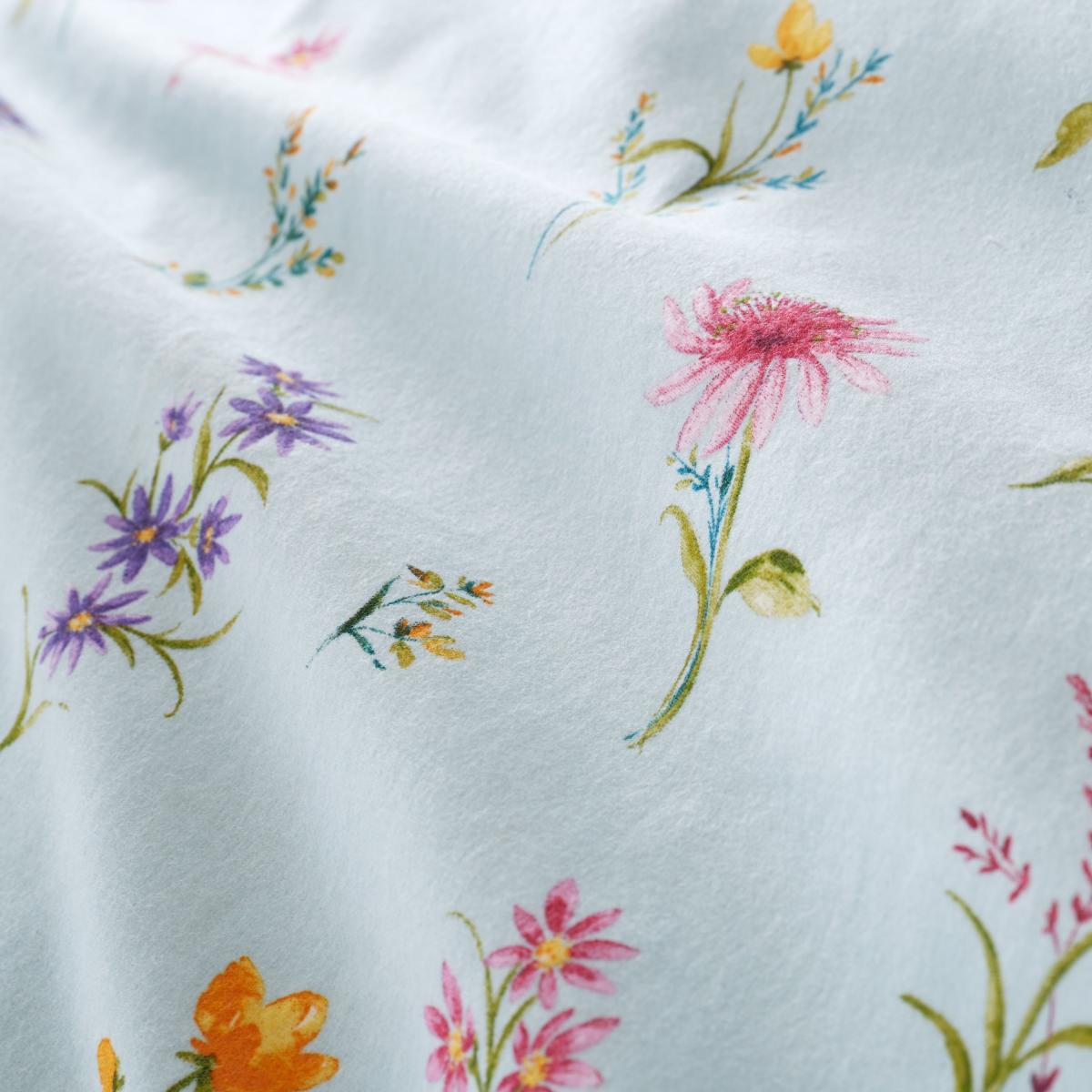 Foxley Ditsy Floral Brushed Cotton Duvet Cover and Pillowcase Set White – image 6