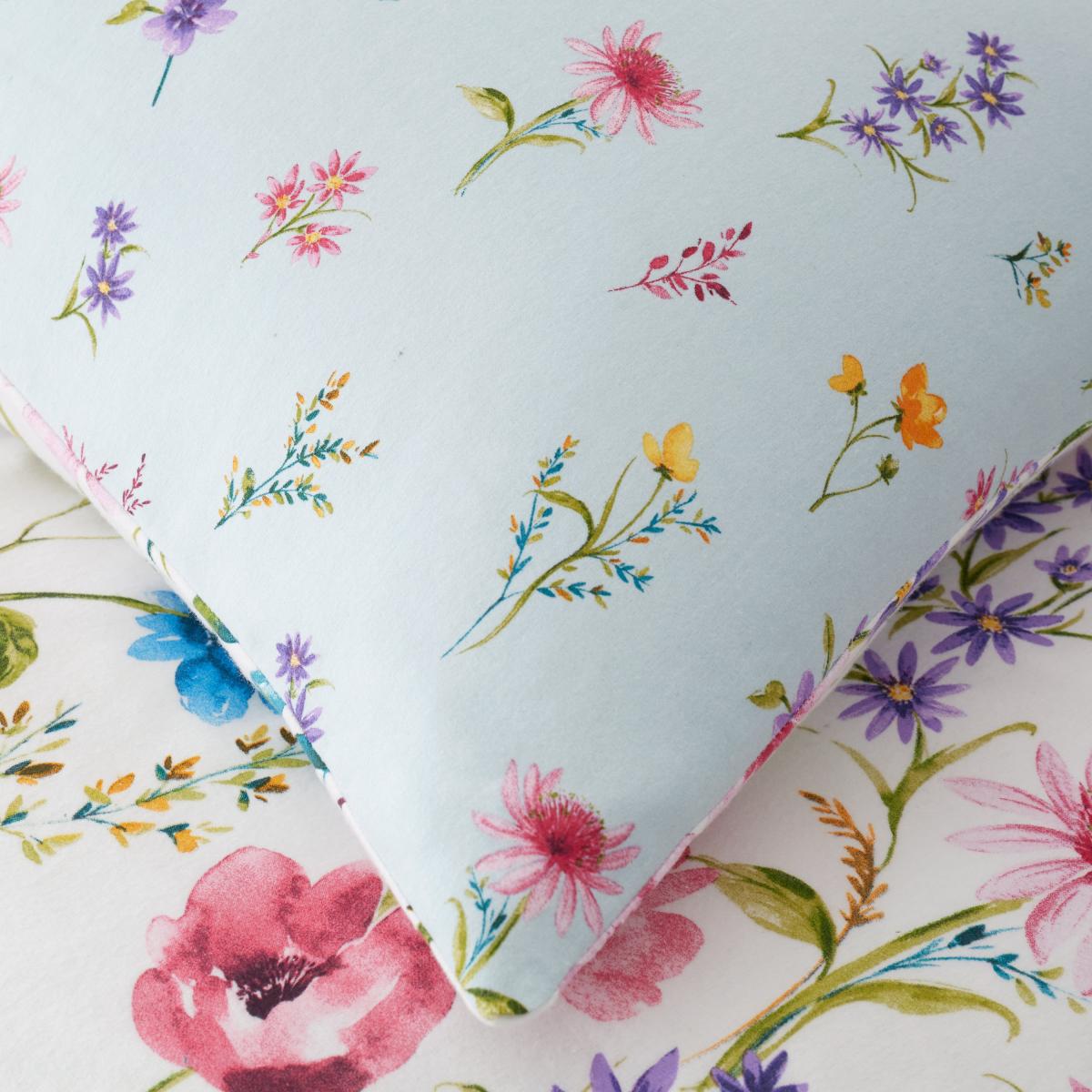 Foxley Ditsy Floral Brushed Cotton Duvet Cover and Pillowcase Set White – image 8