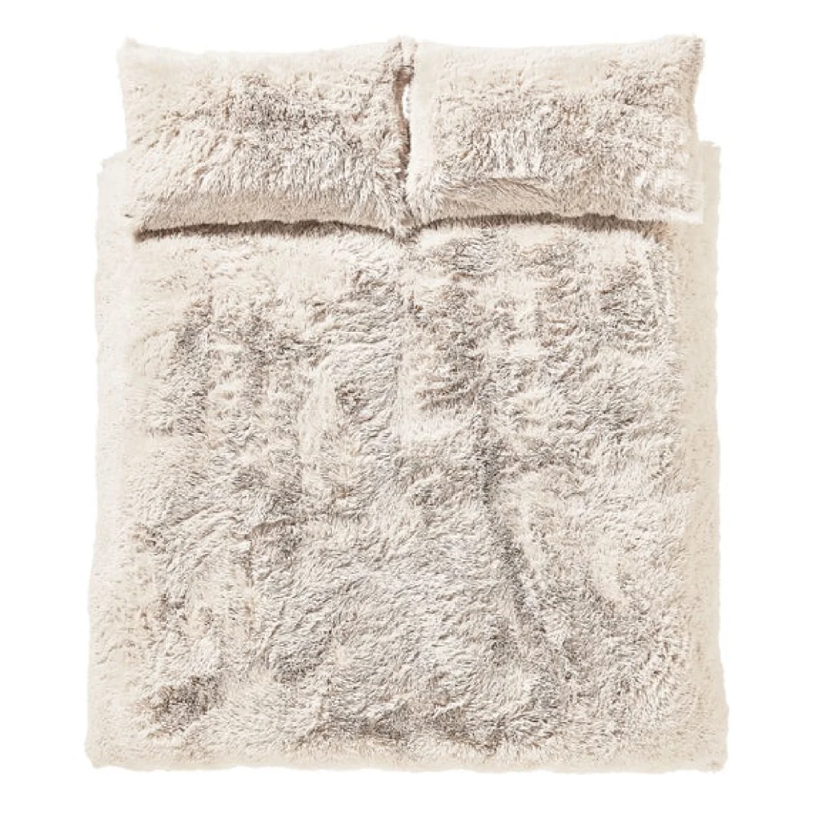 Catherine Lansfield Cuddly Faux Fur Duvet Cover & Pillowcase Set Cream – image 5