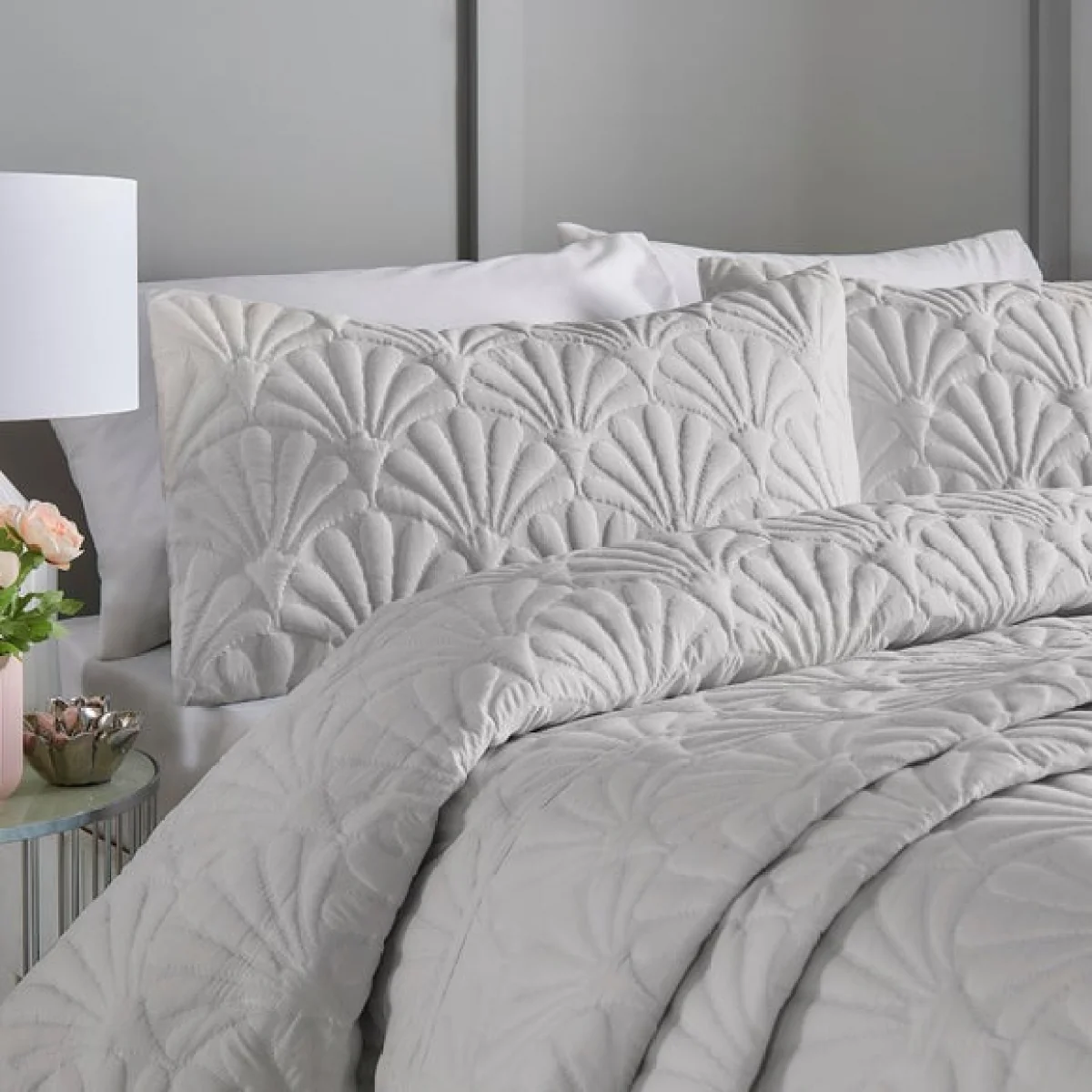Cavali Duvet Cover and Pillowcase Set Silver Silver – image 2