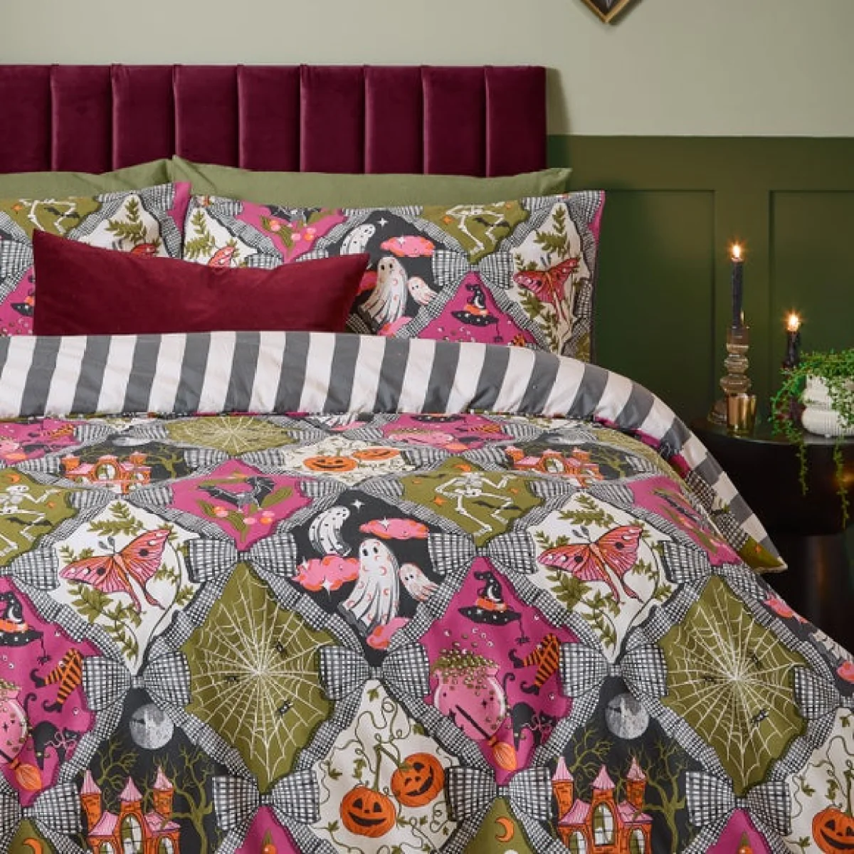 furn. Hallowquin Polycotton Duvet Cover & Pillowcase Set – image 4
