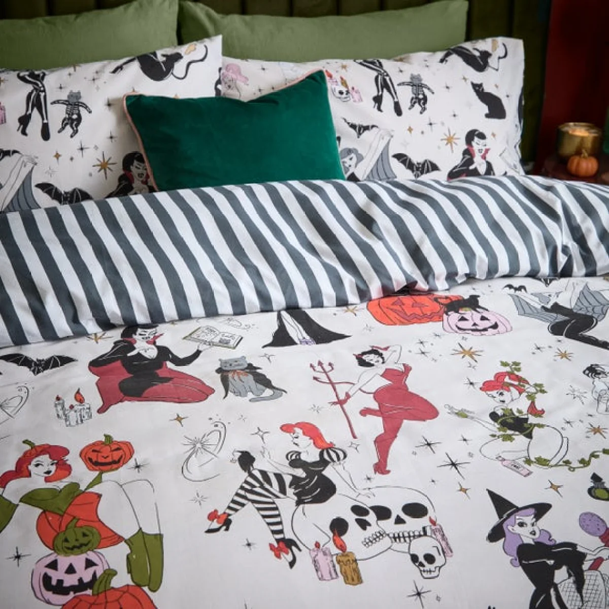 furn. Trick Or Treat Polycotton Duvet Cover & Pillowcase Set – image 3