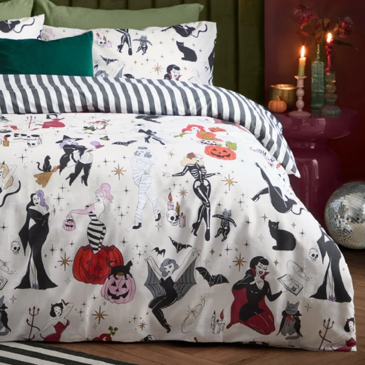 furn. Trick Or Treat Polycotton Duvet Cover & Pillowcase Set – image 4
