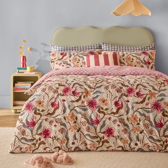 Furn. Juno Polycotton Duvet Cover & Pillowcase Set – image 1