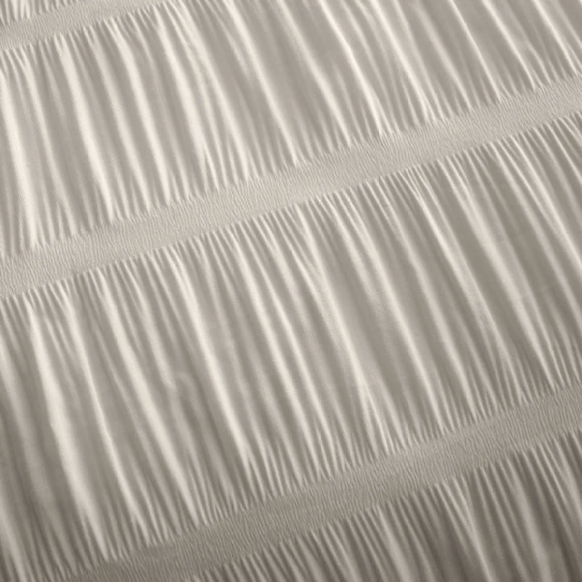 Catherine Lansfield Seersucker Reversible Natural Duvet Cover & Pillowcase Set Natural – image 3