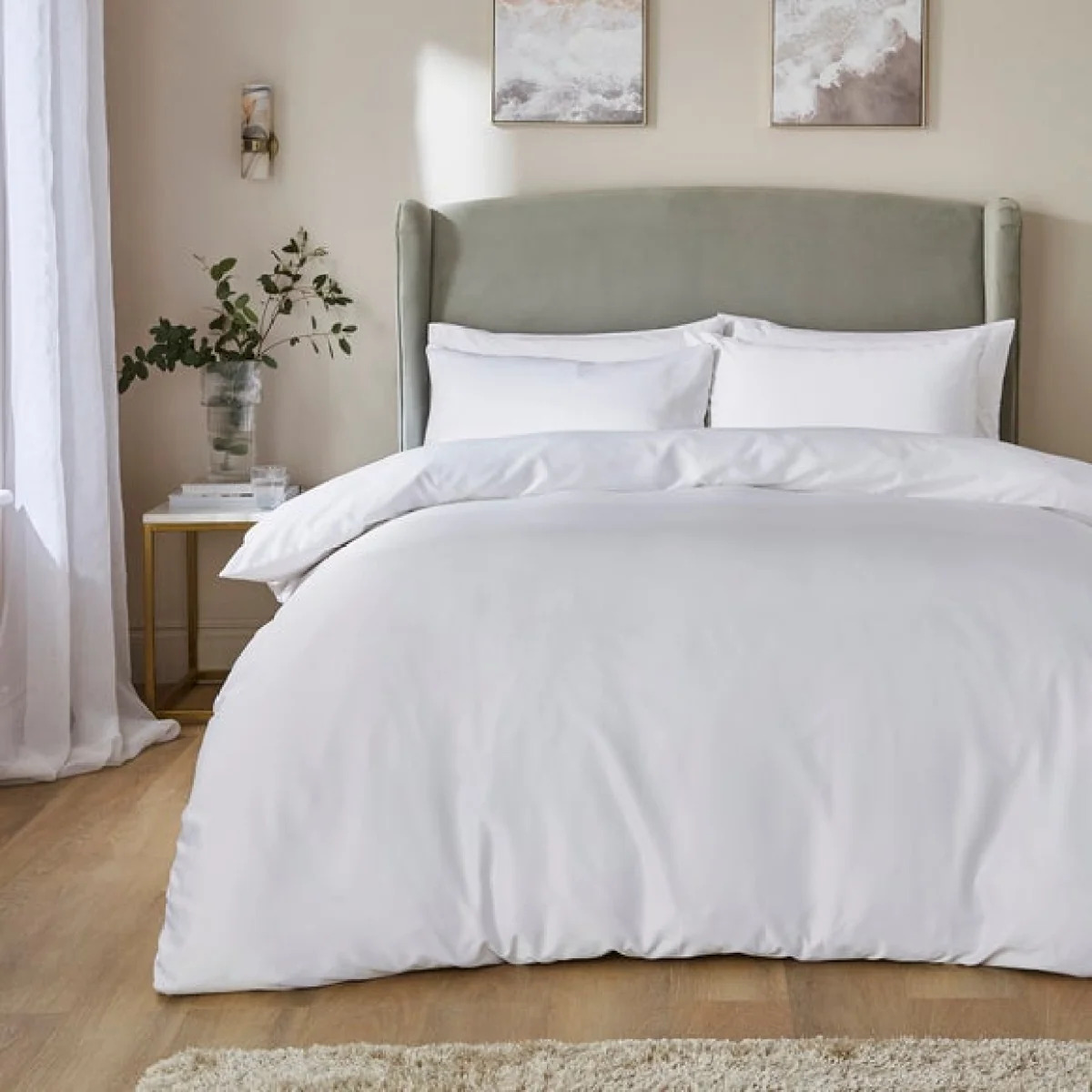 Soft & Silky Duvet Cover and Pillowcase Set Ivory – image 2