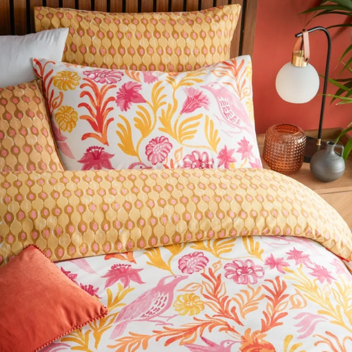 furn. Alentejo Citrus Duvet Cover and Pillowcase Set Citrus (Yellow) – image 4