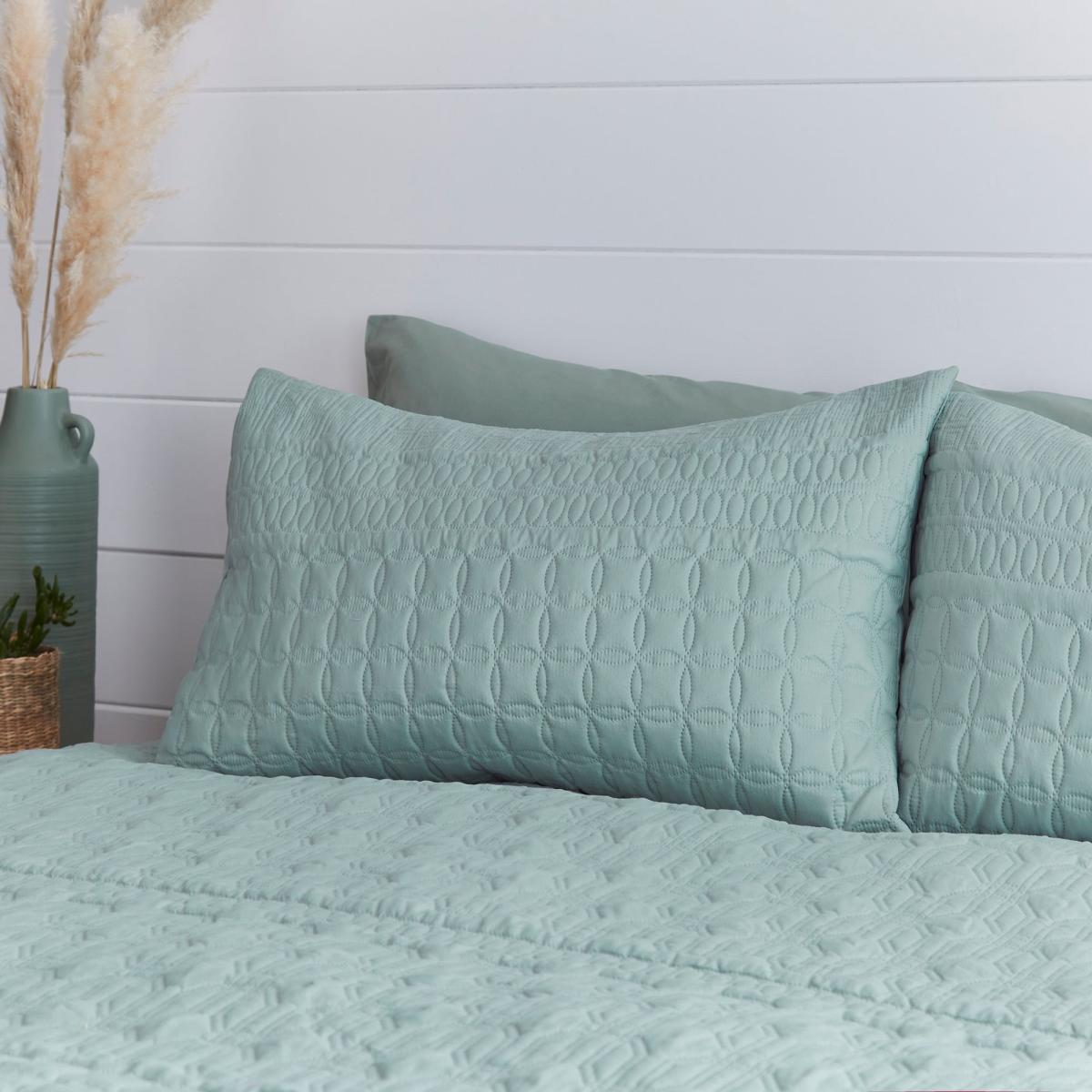 Billie Duvet Cover and Pillowcase Set Sage (Green) – image 2