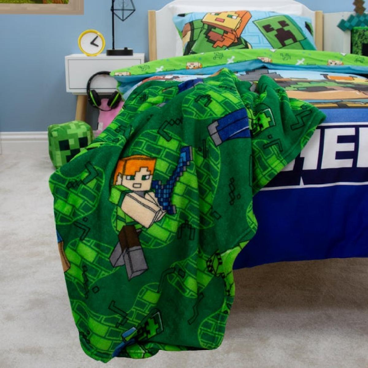 Minecraft Levels Polycotton Duvet Cover & Pillowcase Set – image 7