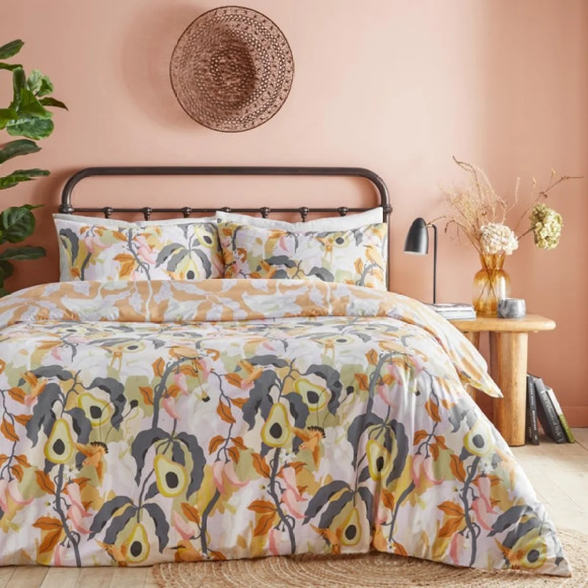 furn. Huerta Orange Duvet Cover and Pillowcase Set Orange – image 3