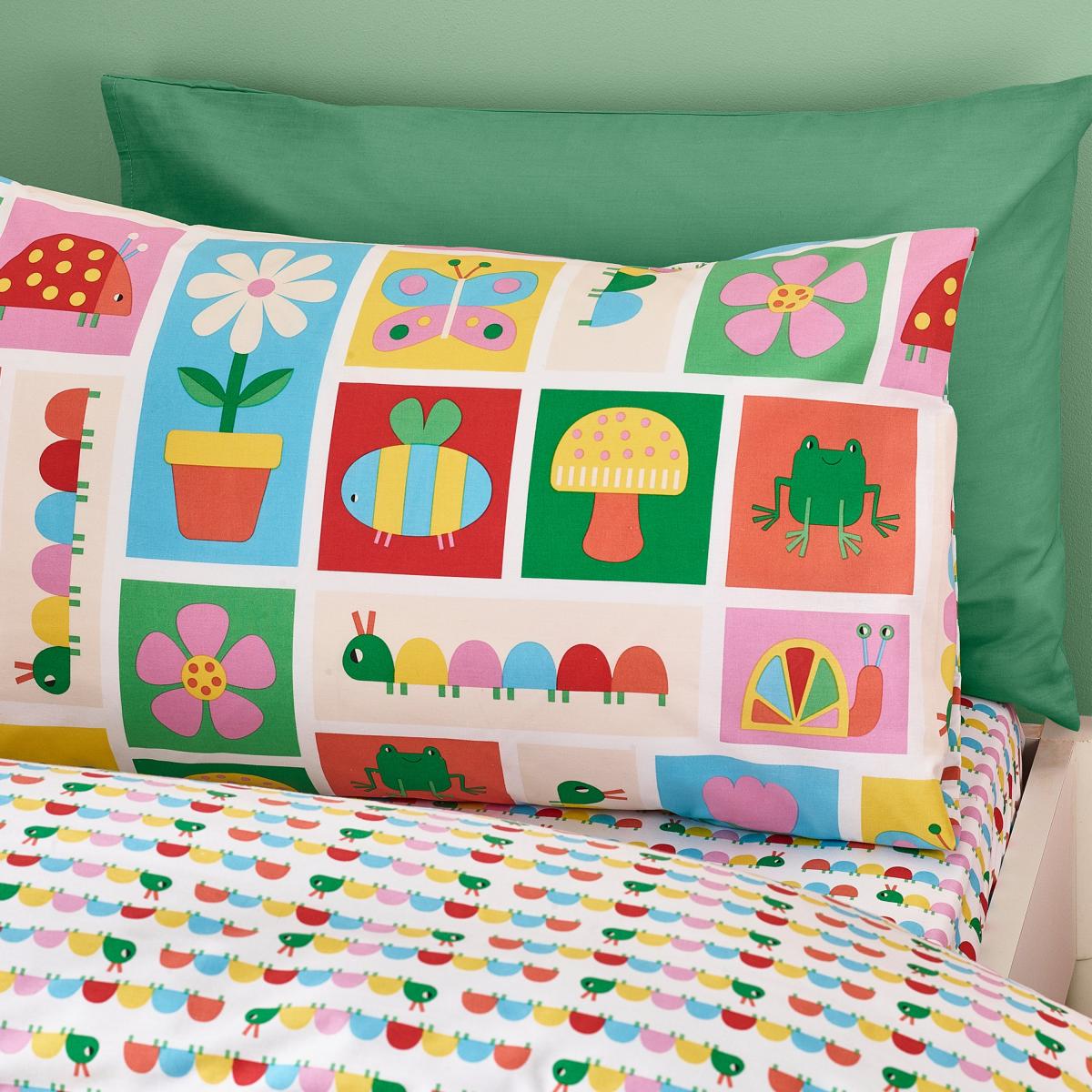 Catherine Lansfield Curious Caterpillar Polycotton Duvet Cover & Pillowcase Set – image 2