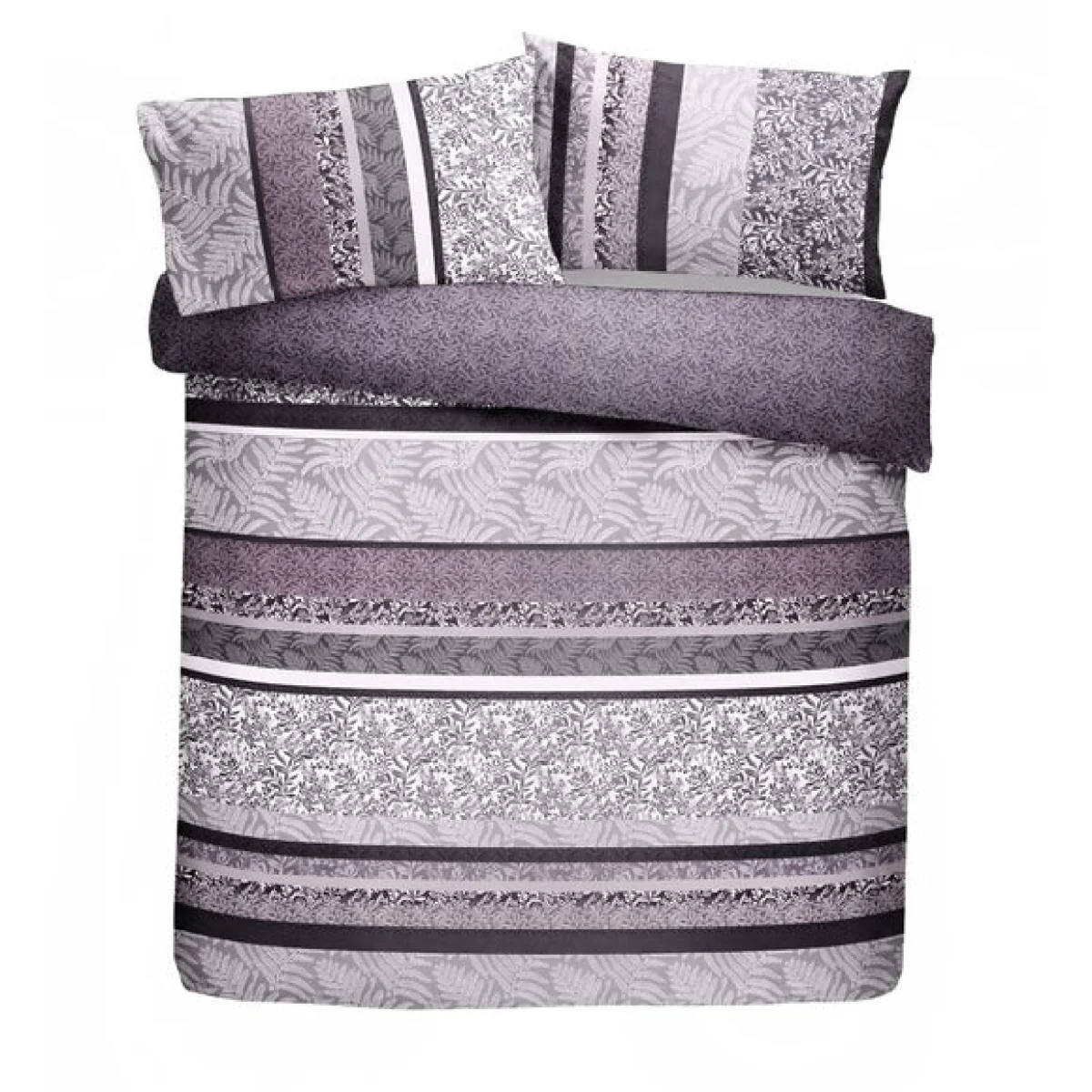 Dreams and Drapes Hanworth Duvet Cover and Pillowcase Set Purple – image 2